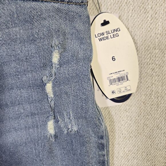 Scoop Jeans Wide Leg Low Slung Women 6 Blue NEW 34 X 28 - Picture 8 of 16